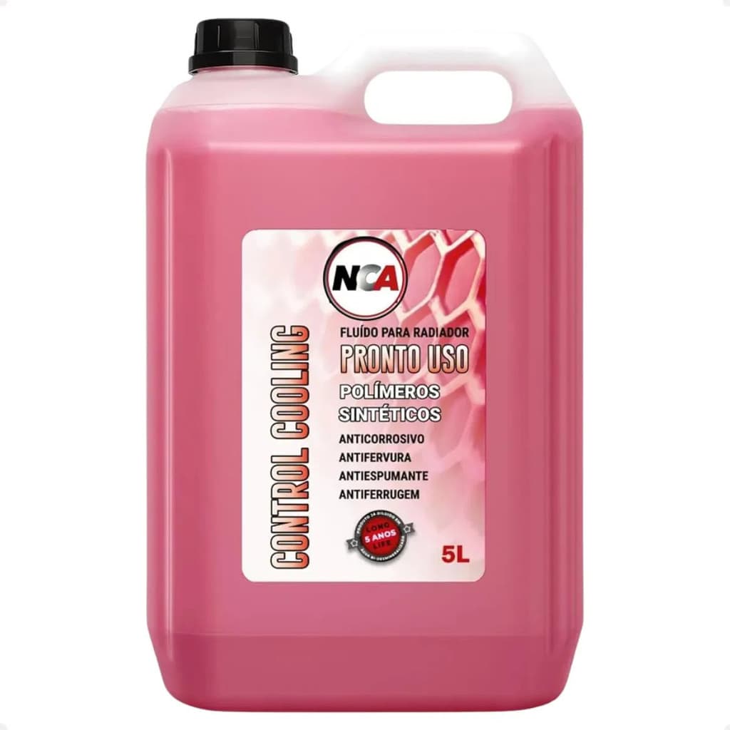 Aditivo Radiador Rosa 5 Litros Pronto Uso Rosa-chiclete