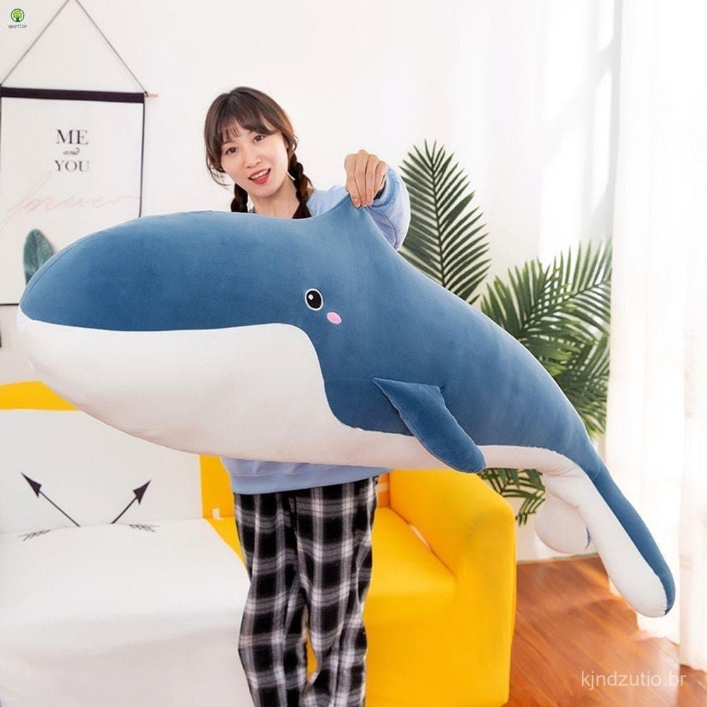 Brinquedo de baleia macia gigante 55cm-crianças dormindo divertido boneca travesseiro BIVB
