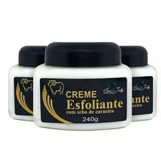 Kit 12 Unidades Creme Esfoliante Com Sebo De Carneiro 240g San Jully