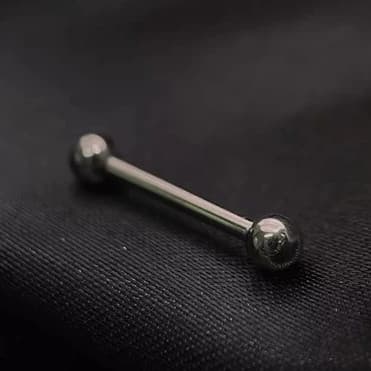 Kit 4 Piercing de mamilo reto 16mm aço cirúrgico 4 unidades