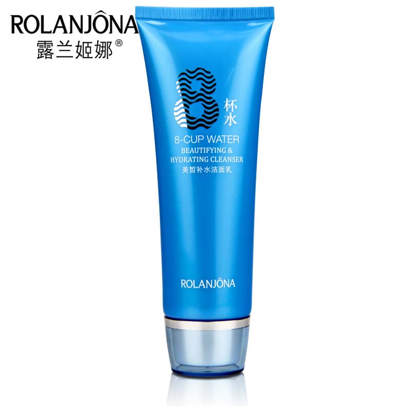 Lu Lanjina Oito Copos Água Beleza Limpador Facial Limpeza Profunda Poros Espuma Controle de Óleo Hidratante Nutrir a Pel