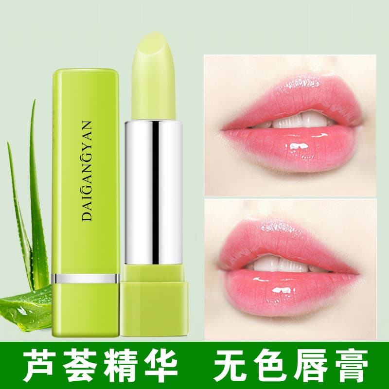 Genuíno Aloe Vera Hidratante Hidratante Hidratante Incolor Feminino Bálsamo Labial Proteção Labial Anti-secagem Mulheres