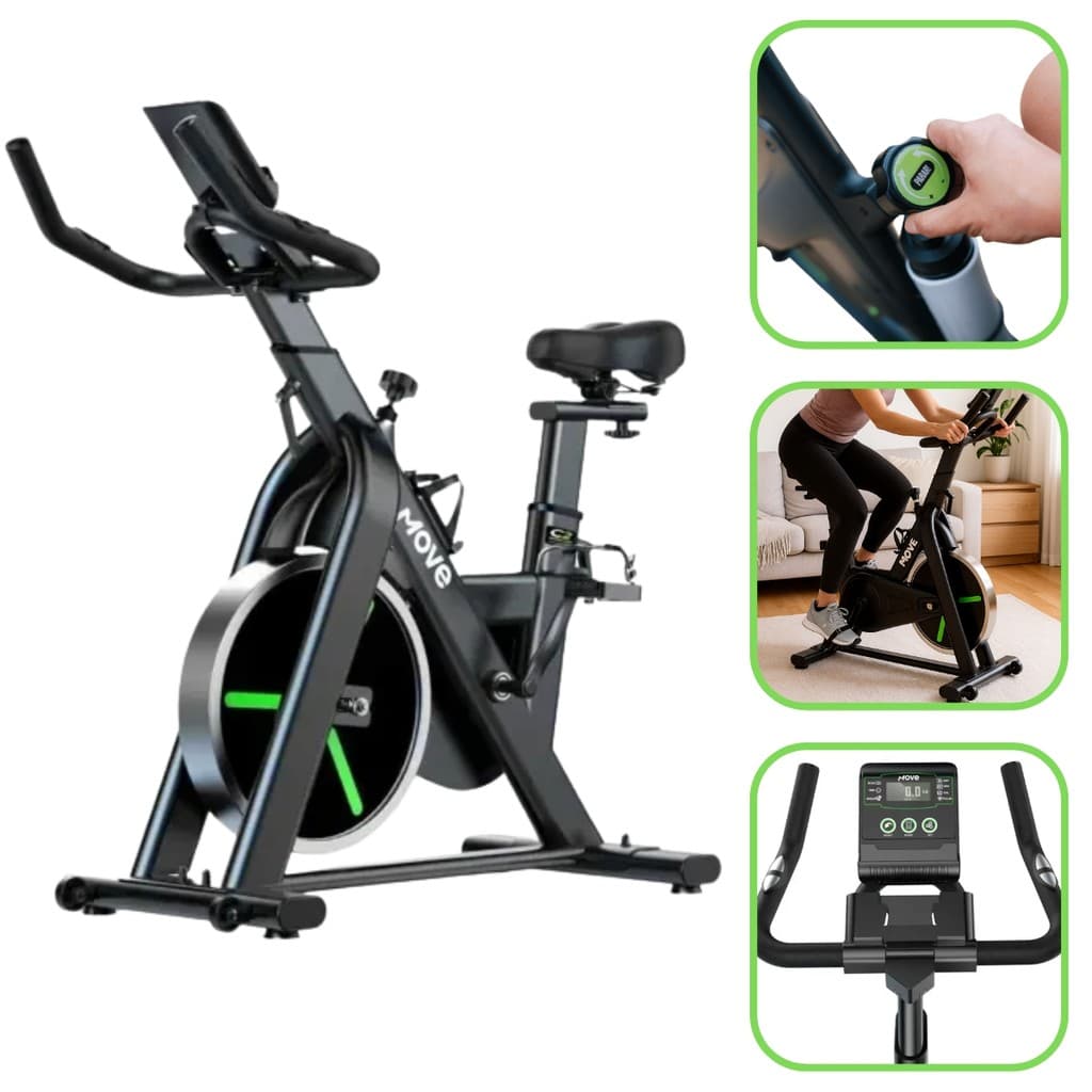 Bike C2 Spinning Nacional Move Residencial Carga Mecânica Compacta