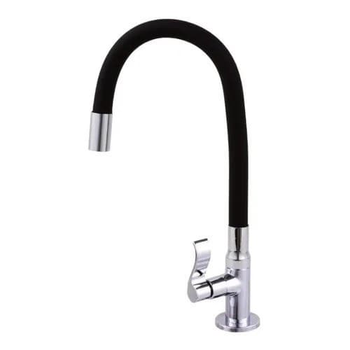Torneira Flexivel De Mesa Samer Metais 1/4 De Volta Tubo Preto