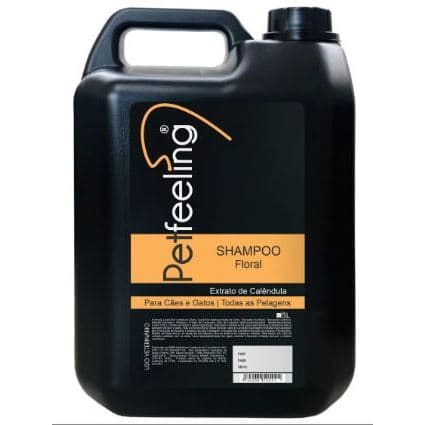 Shampoo Floral Petfeeling 5L Hipoalergênico Vegano p/ Cães Sensíveis