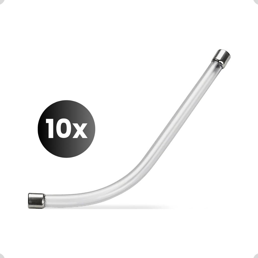 KIT 10 Tubo de Voz Transparente Original Headset Atendimento Profissional Durável Confortável Plantronics H91