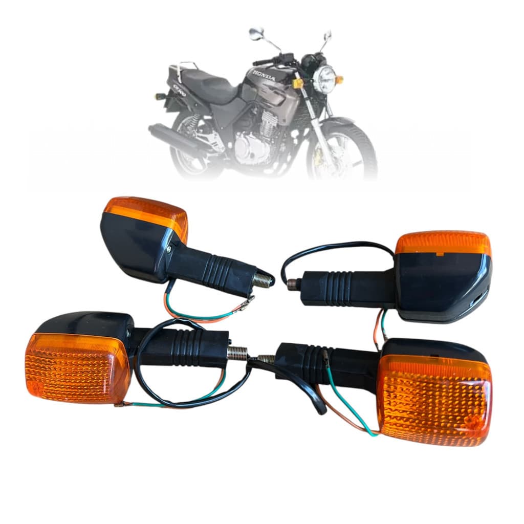 Piscas Seta Honda Cb 500 1998 A 2005 Jogo 4 Peças