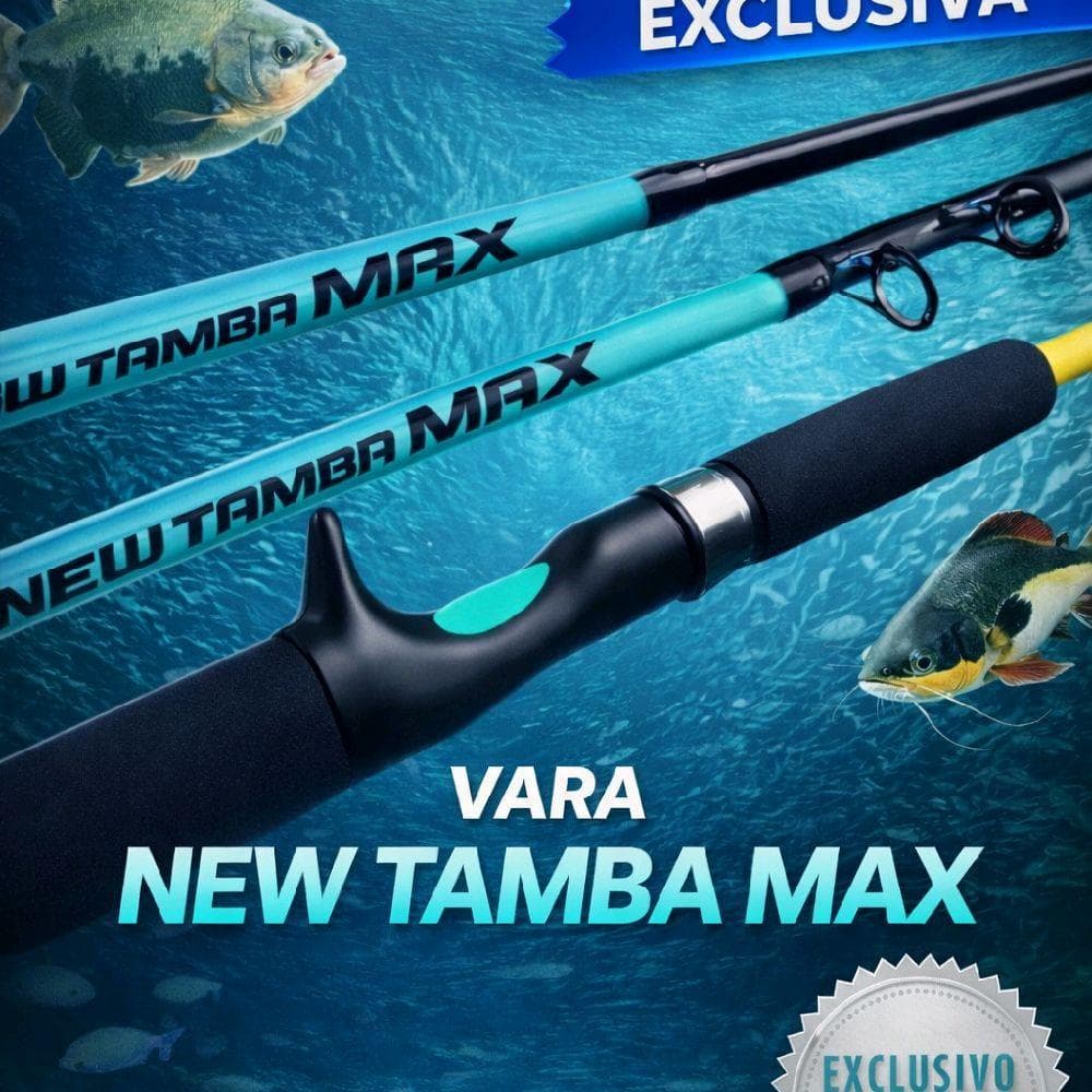 Vara pra Carretilha ou Molinete New Tamba Max 2.70 Ideal Para Pescaria Pesada, Pesqueiro, rio e Outras Modalidades.