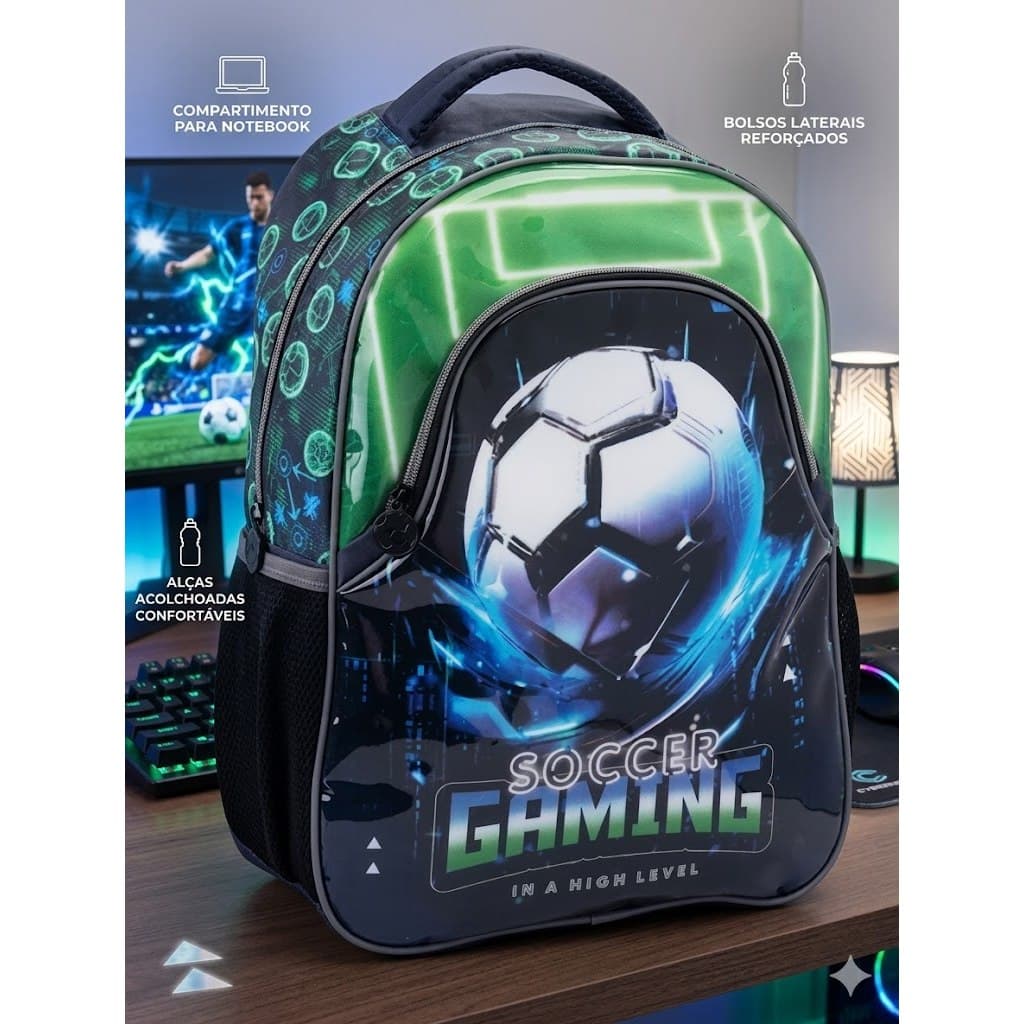 Mochila Infantil Masculina Esportes