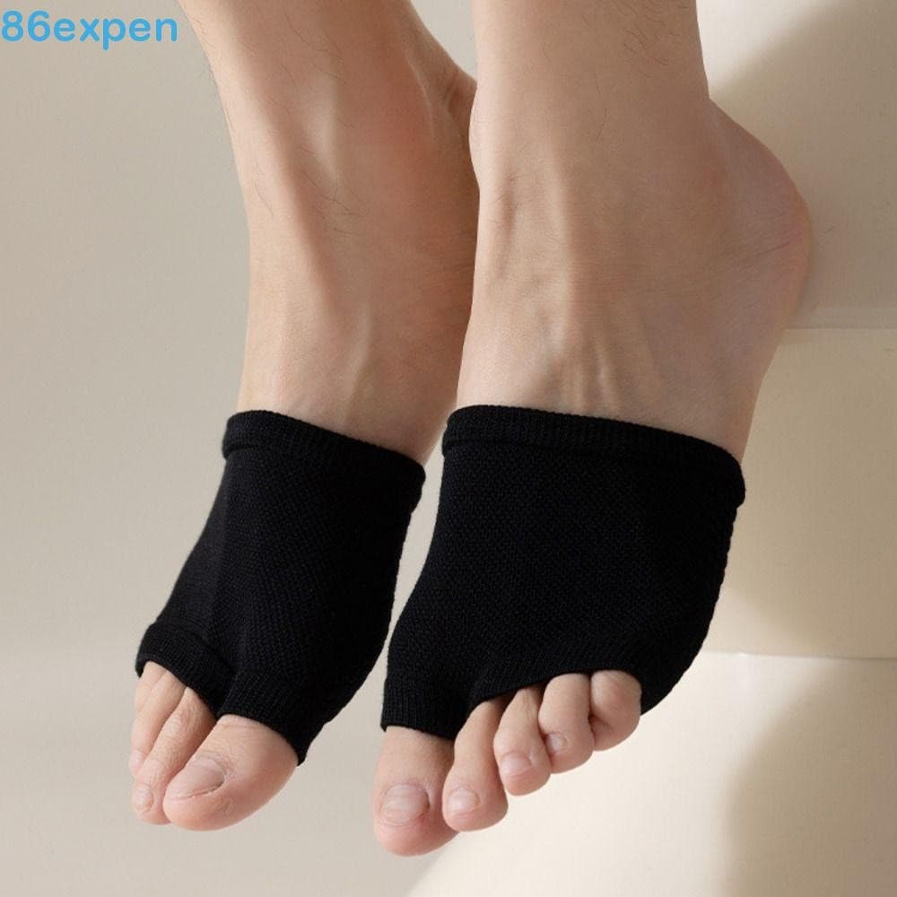 EXPEN1 Meias Para Antepé , Elásticas Macias De Meio Pé E Invisíveis Barco Antiderrapantes Homens