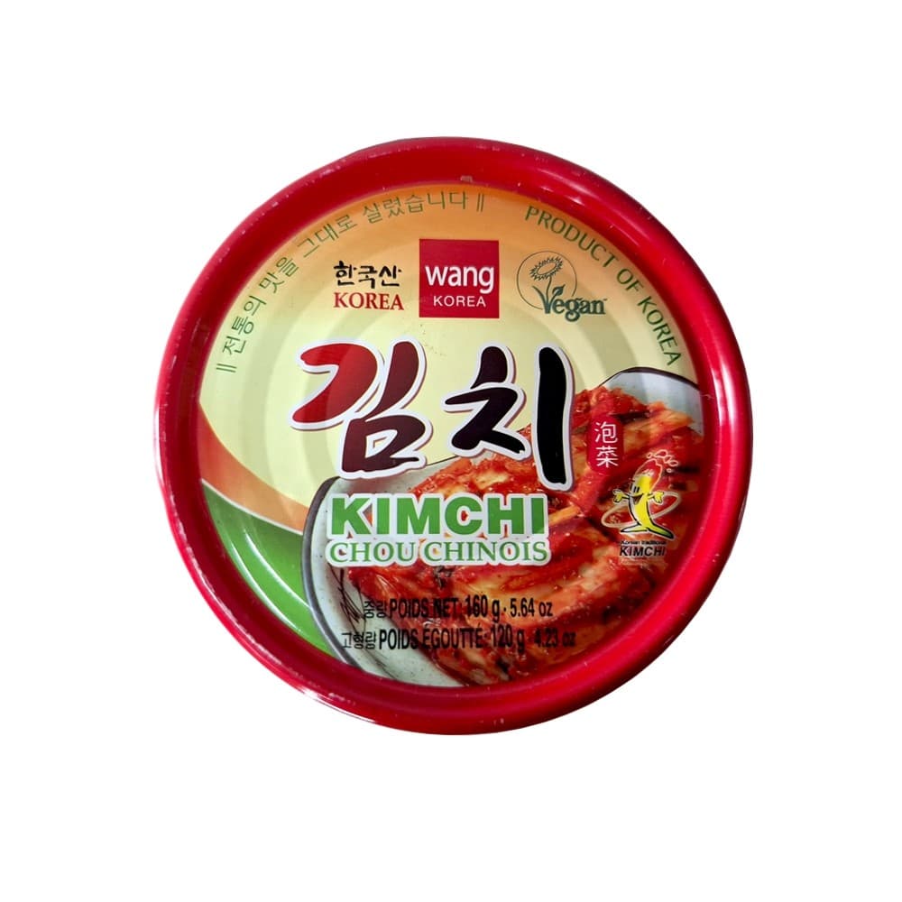 Kimchi Acelga Temperada Em Conserva 160g - Wang