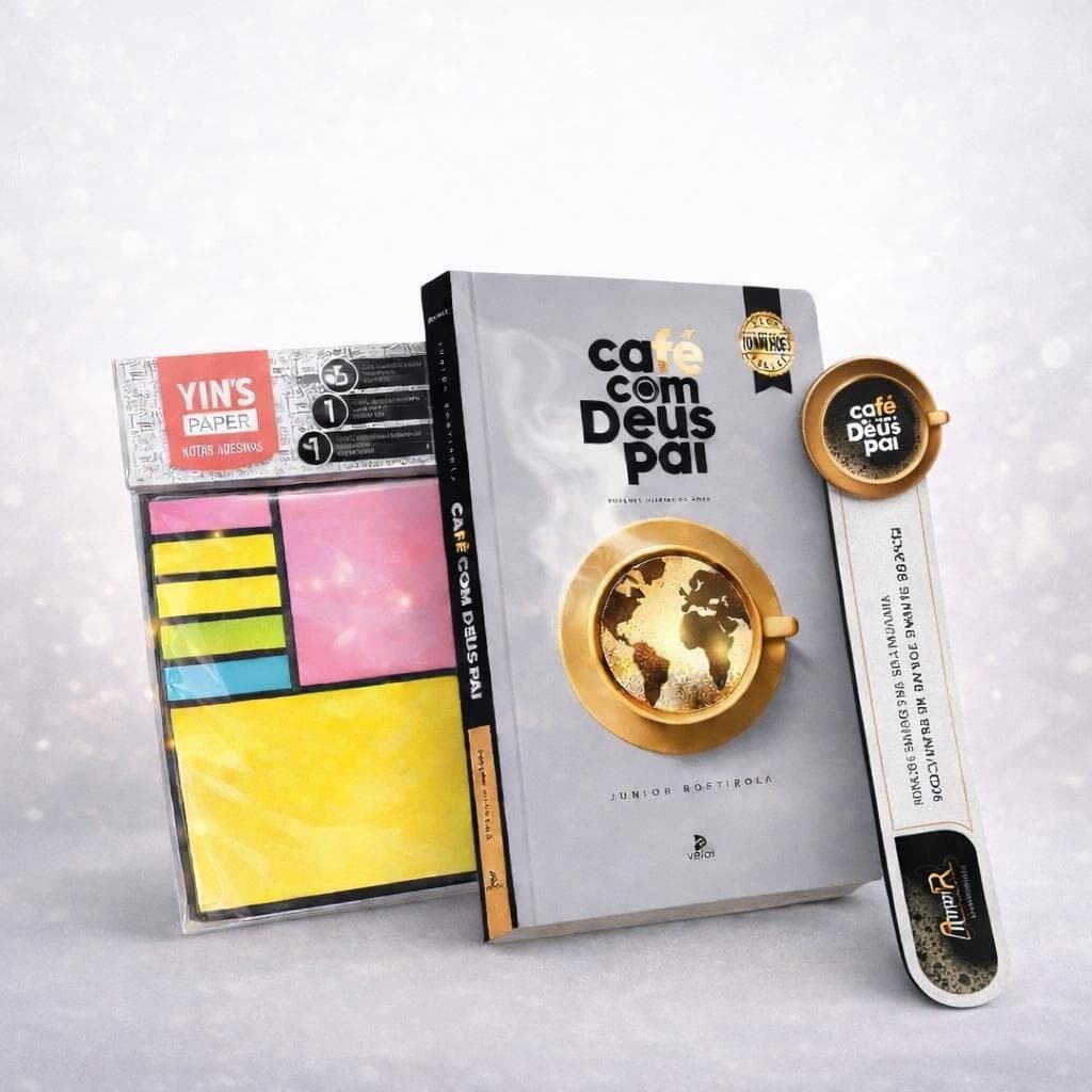 Livro Devocional Café com Deus Pai Edição 2026 + Kit Notas Adesivas