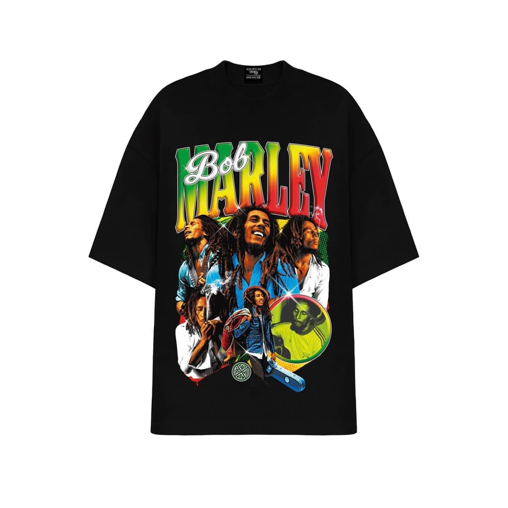 Camiseta De Algodão Estampa Exclusiva Bob Marley Do Regae Qualidade Premium Temos Plus Size