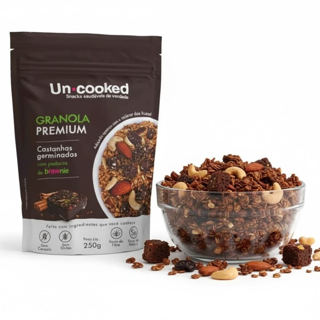 Granola UNCOOKED Castanhas Germinadas c/ Brawnie 250g