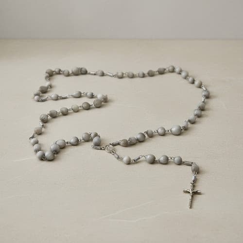 Terço Lágrimas De Nossa Senhora Contas De Sementes Naturais