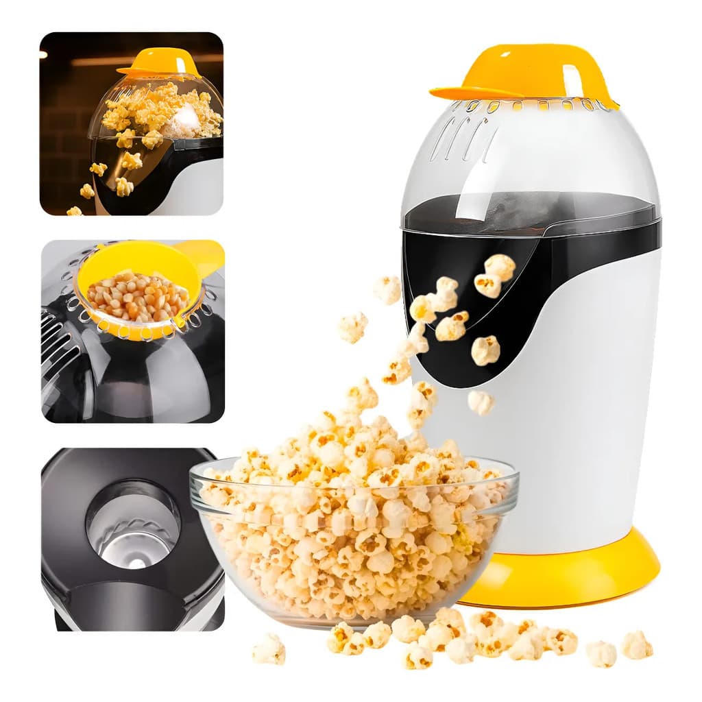 Pipoqueira Elétrica Sem Óleo Com Medidor 1100w Popcorn 110v