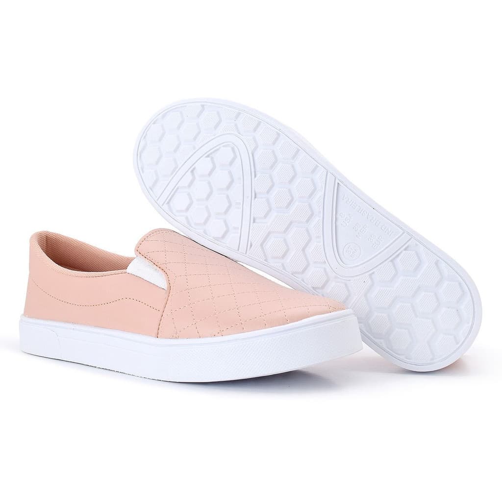 Tênis Feminino Sapatilha Slip On Iate Sem Cadarço Conforto Leve