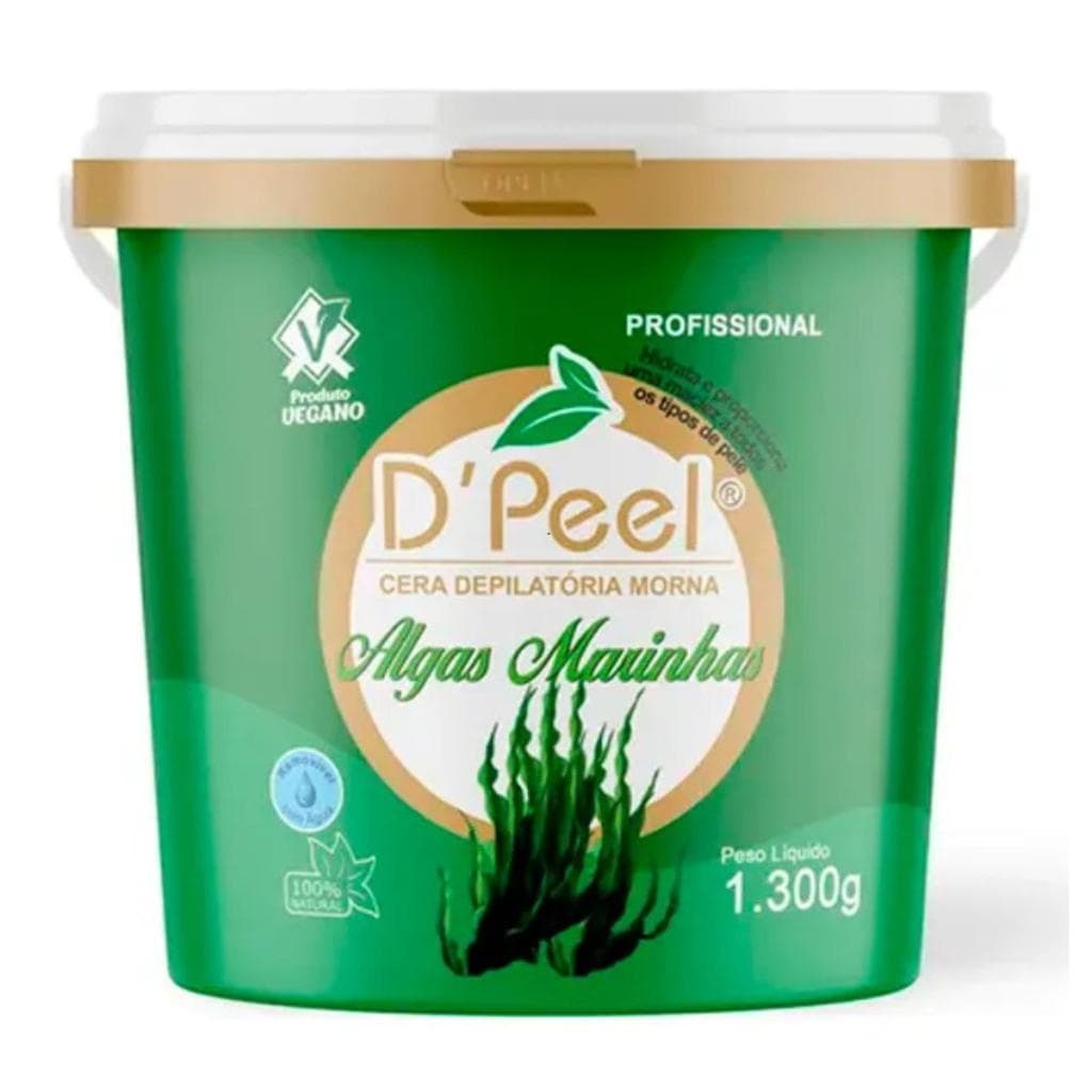 D´Peel - Cera Depilatória Morna 1300g - Algas Marinhas - Reds