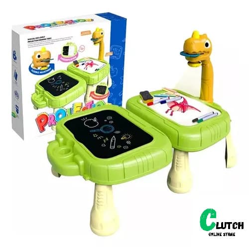 Mesa Infantil Projetora Desenho Educativa Lousa Mágica Dupla