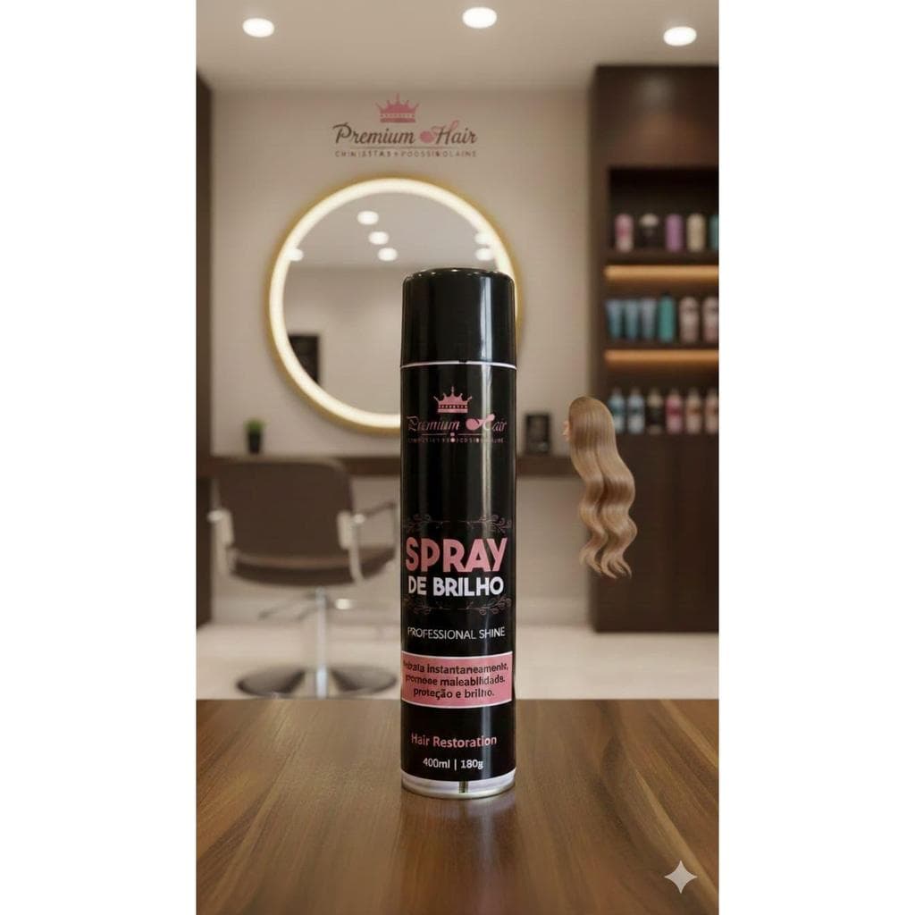 Spray de Brilho e Perfume Premium Gold 400ml