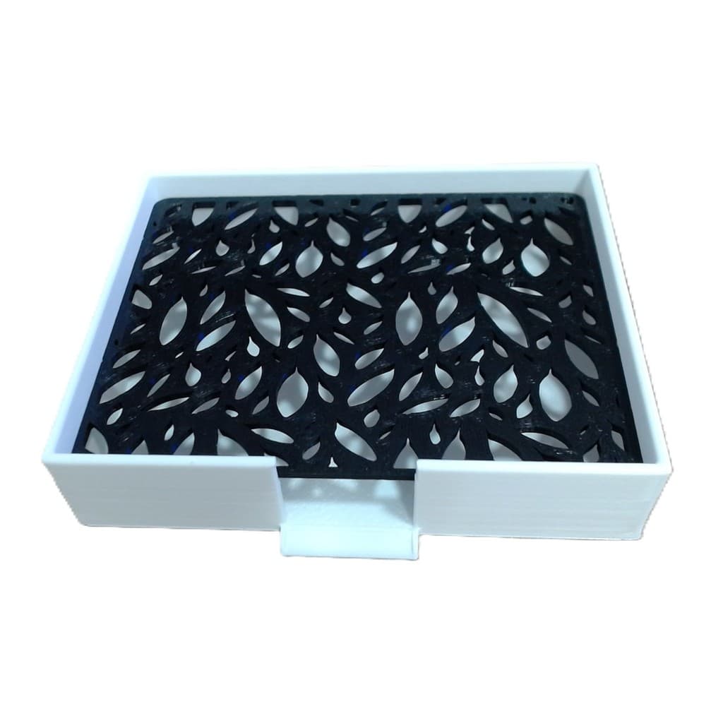 Saboneteira Drenante Design Folhas - Porta Sabonete Moderno para Banheiro e Lavabo