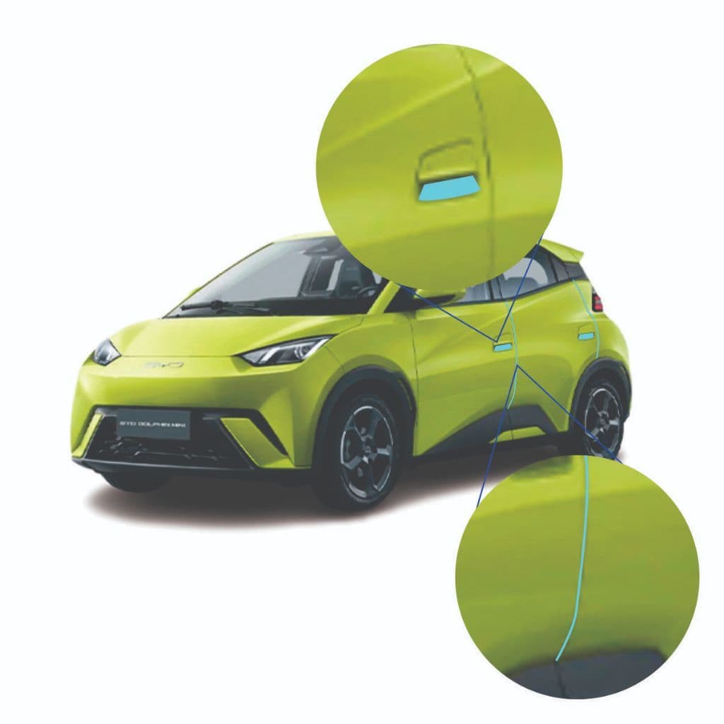 Byd Dolphin Mini Kit Protetor Maçaneta E Quina De Porta Ppf