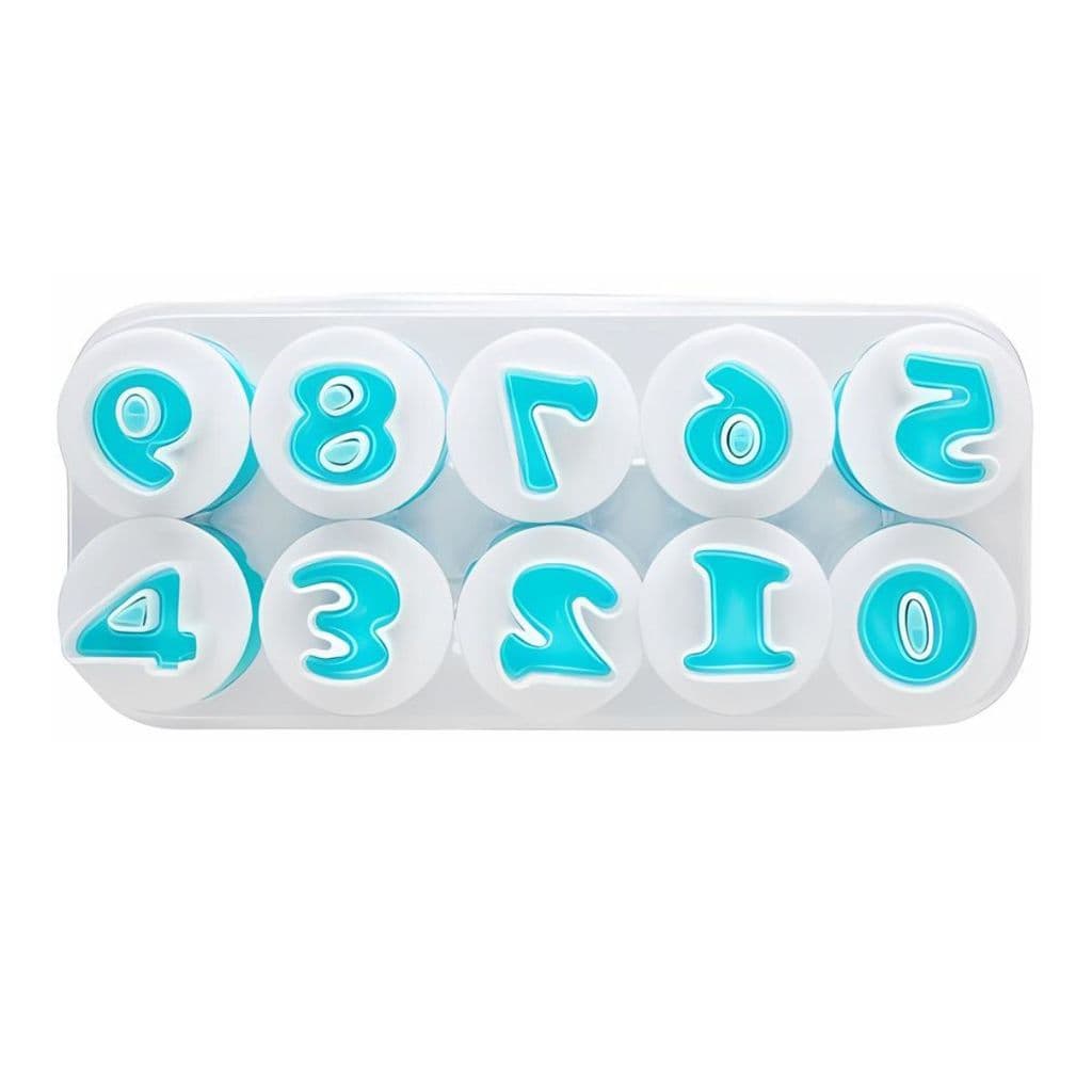 Cortadores Forminhas Moldes para Massinha de Modelar Numeral Kit Festa Lembrancinha Brinquedo