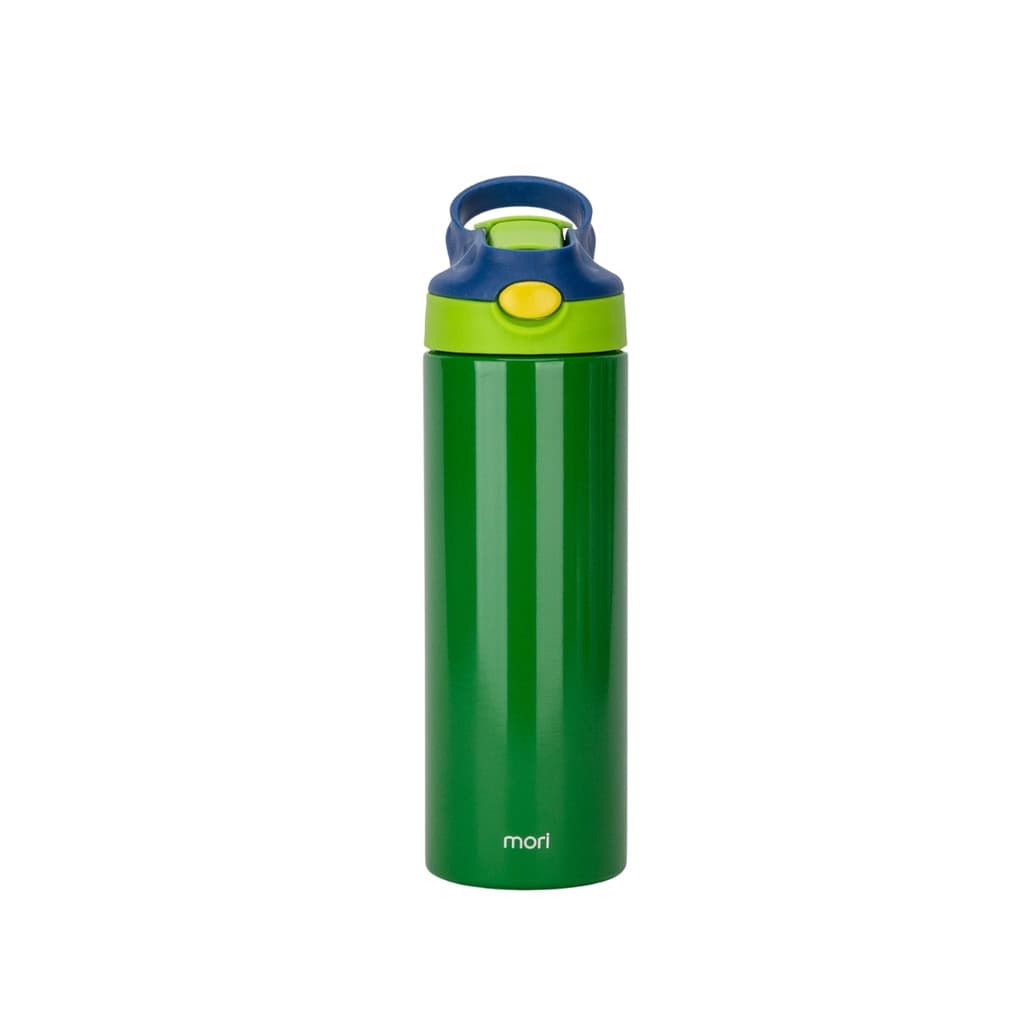 Garrafa Térmica De 500ml Com Canudo e Alça Mantém a Temperatura Ideal Para Crianças Levarem na Escola / Passeio - Mori