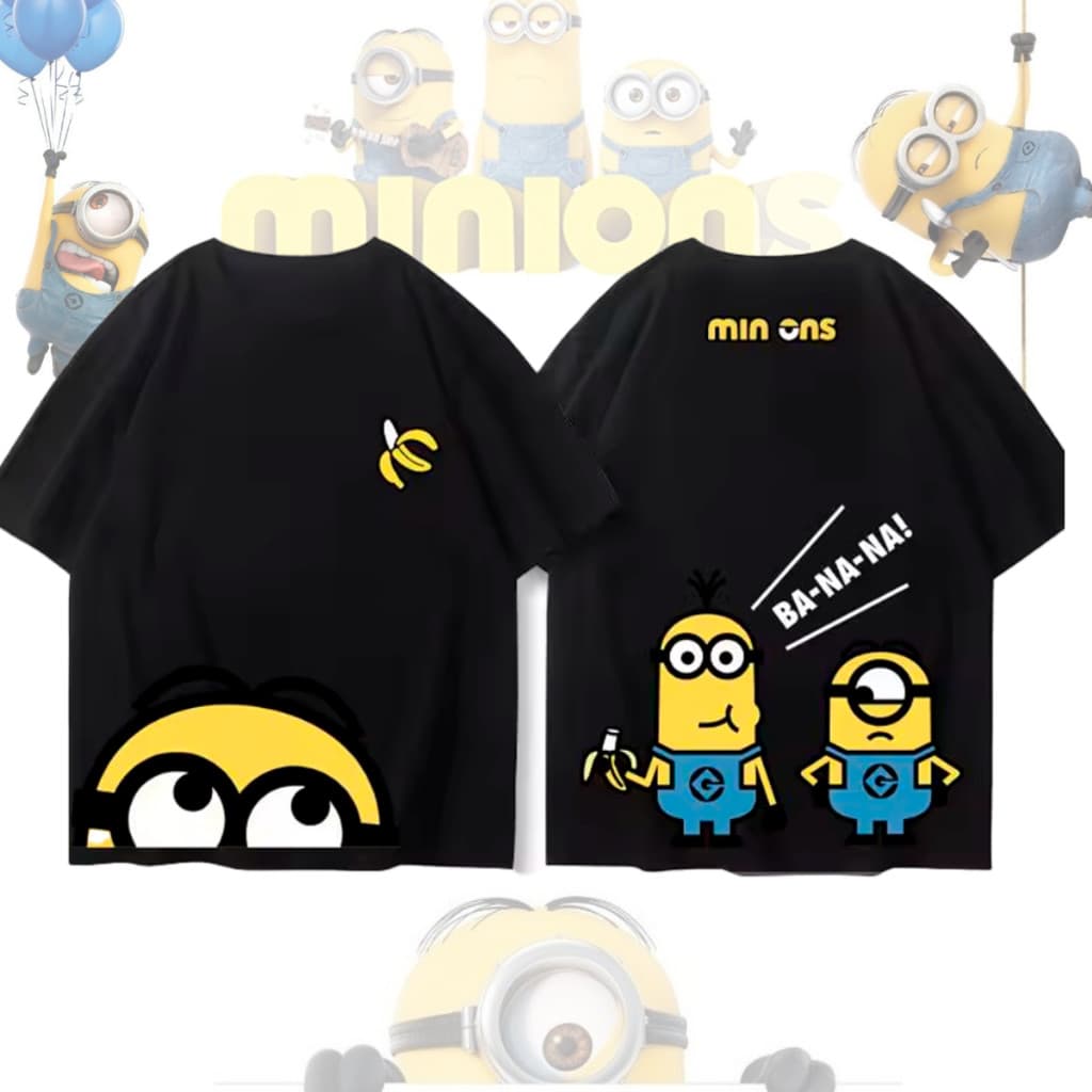 Camiseta Unissex Filme Minions Lançamento Camiseta 100% Algodão Camisetão Solta Plus Size Camiseta - DR Bigorna