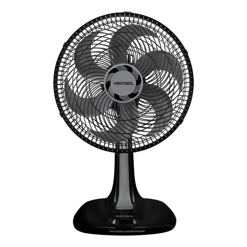 Ventilador Oscilante Mesa Turbo Premium 52w 6 Pás 30cm Ventisol