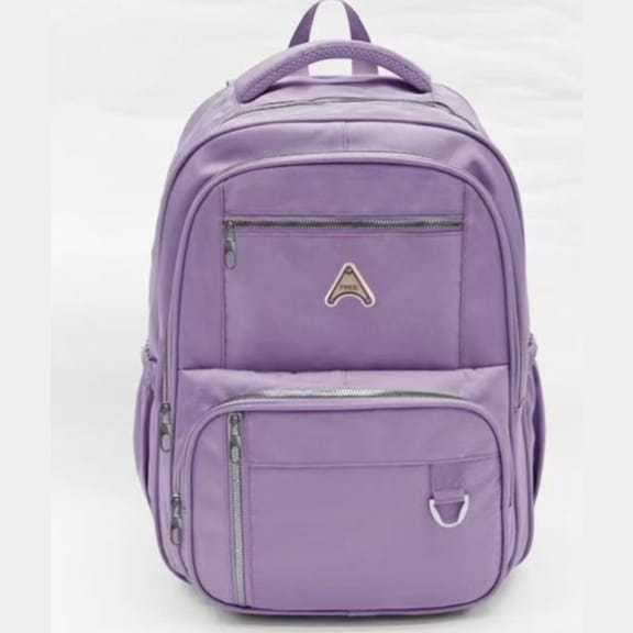 Mochila Feminina Grande em Nylon, Multi Bolsos, para Trabalho, Escola e Viagem