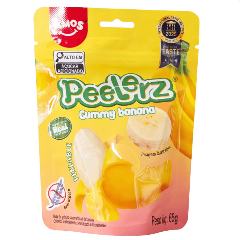Bala Amos Peelerz Banana 65g Gummy Importada