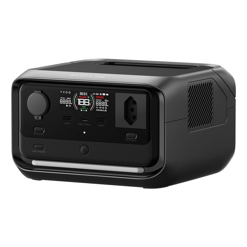 EcoFlow River 3 Plus 286wh 600w 127v Estação Energia Nobreak