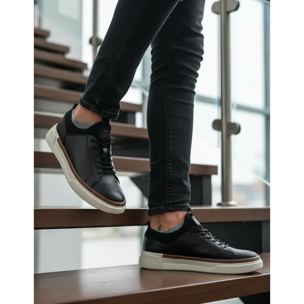 Sapatenis Casual Laroche Masculino Titanium Couro Legítimo