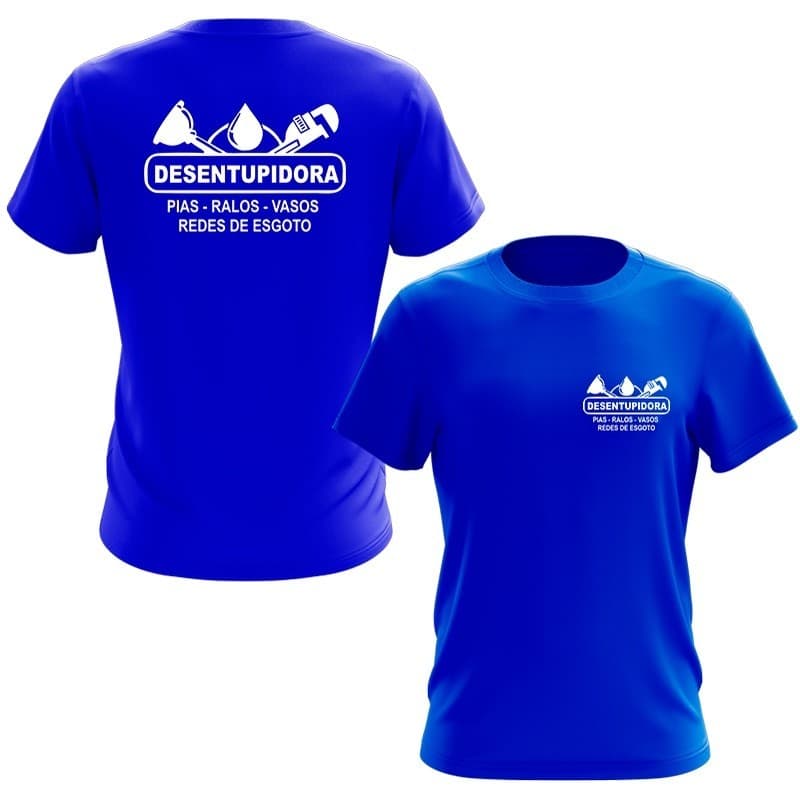 Camiseta Desentupidora Desentupir Uniforme Profissional Rony
