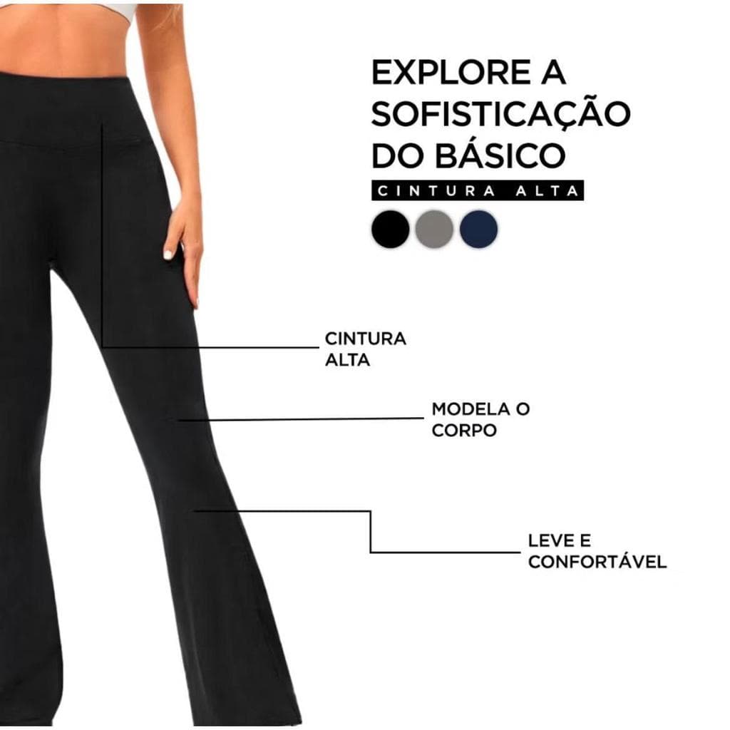 Calça Legging Flare Bailarina Feminina