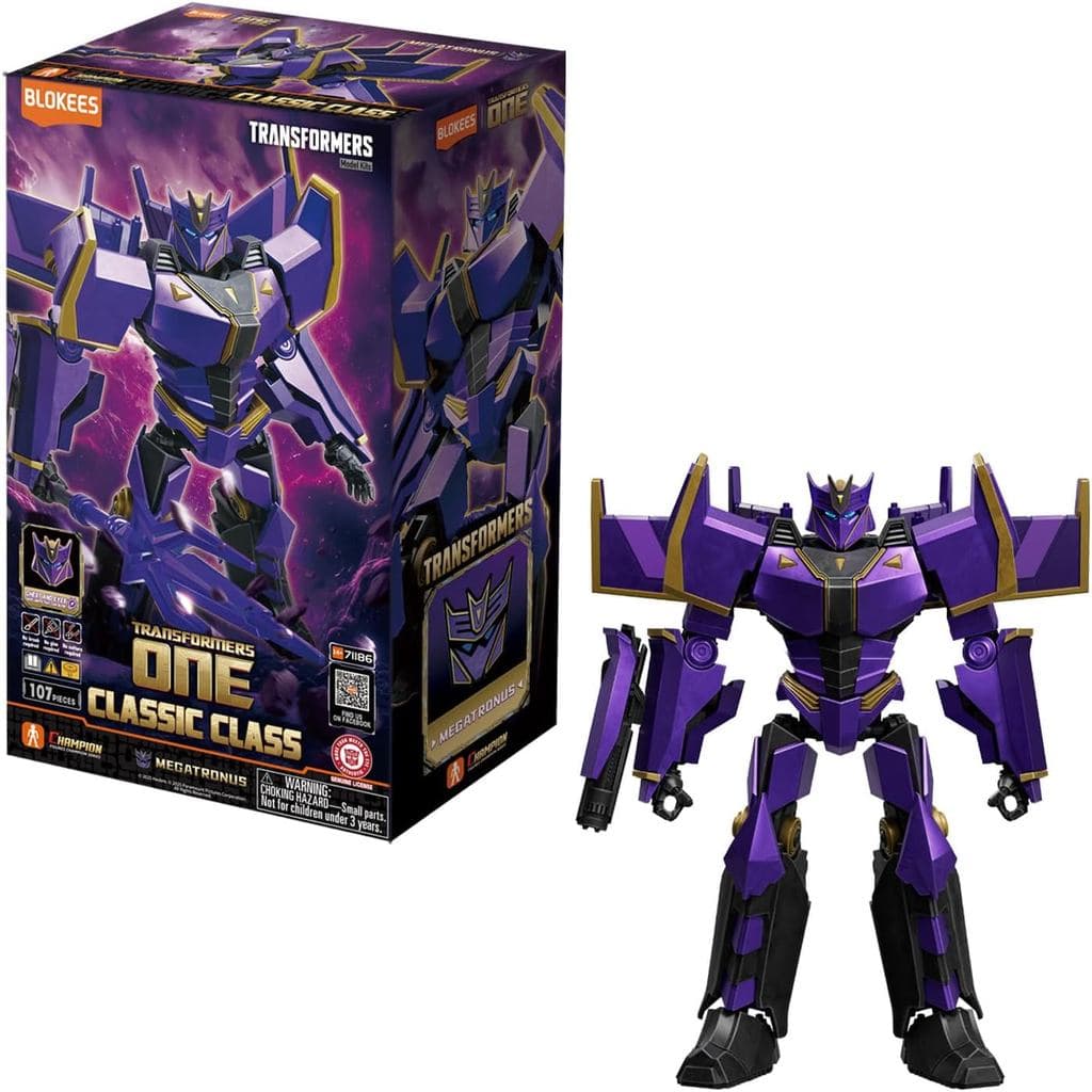 Boneco Colecionável de Montar Megatronus Transformers One Classic Class 107 Peças