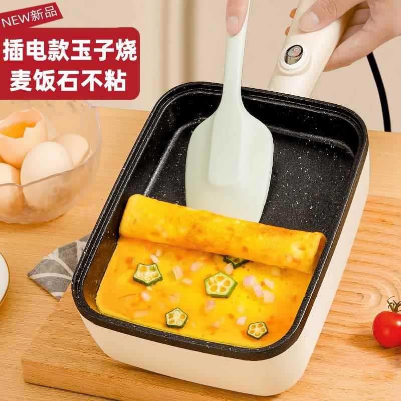 Frigideira retangular frigideira antiaderente Tamagoyaki Plug-In japonês doméstico pan grosso ovo queima quadrado pedra