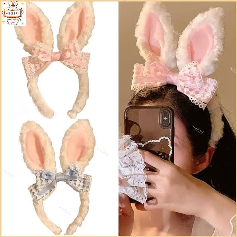 Tiara de coelho divertida com orelha longa para meninas, adequada para festa, aniversário, chapéu de palco, Páscoa.