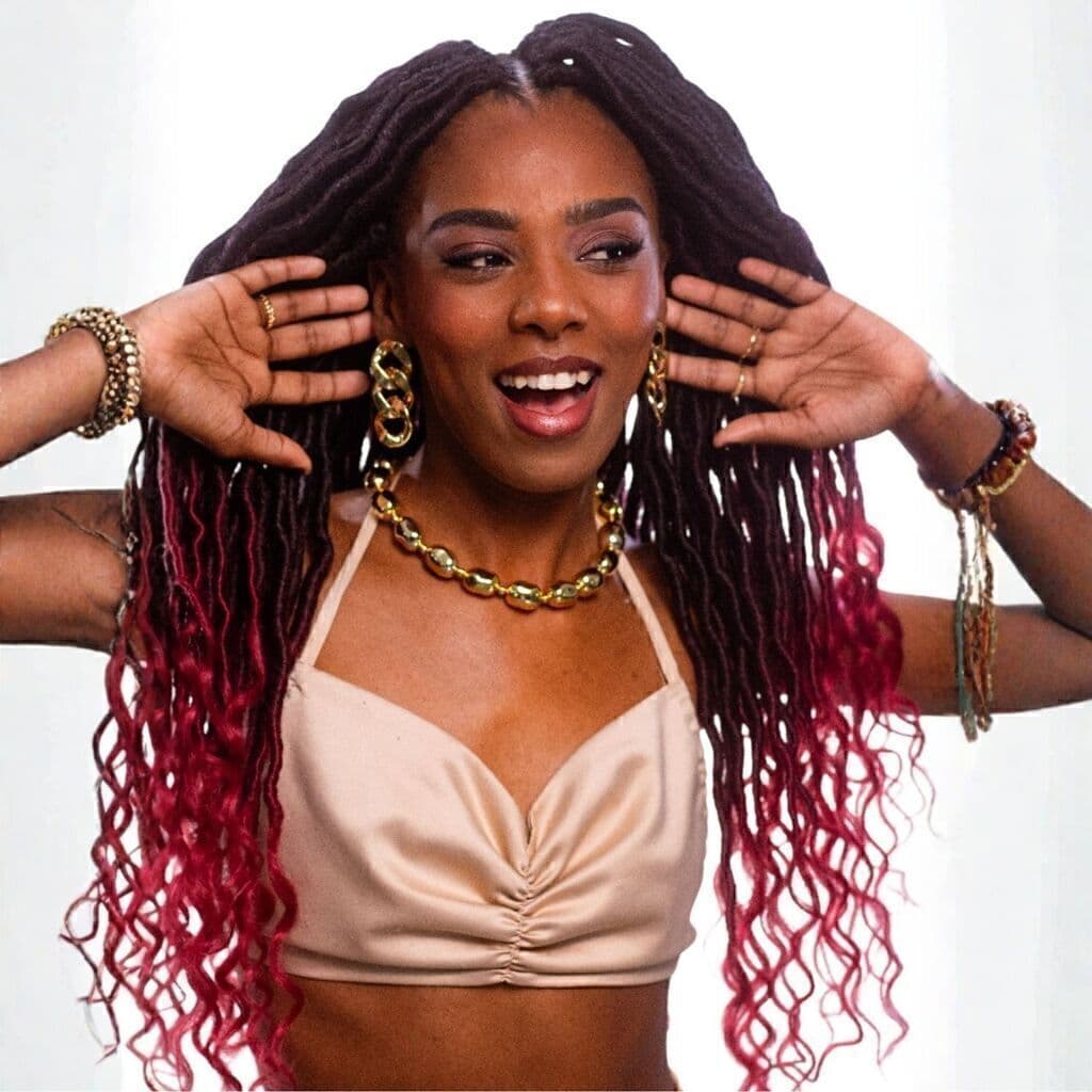 Cabelo Sintético Crochet Goddess Faux Locs 60cm