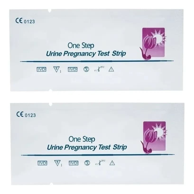 Kit 2 Tiras Testes Gravidez Rápido Urina HCG