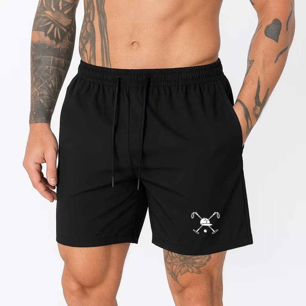 Short de Tactel com Elastano Despojado Leve Estiloso Estampado Polo Play