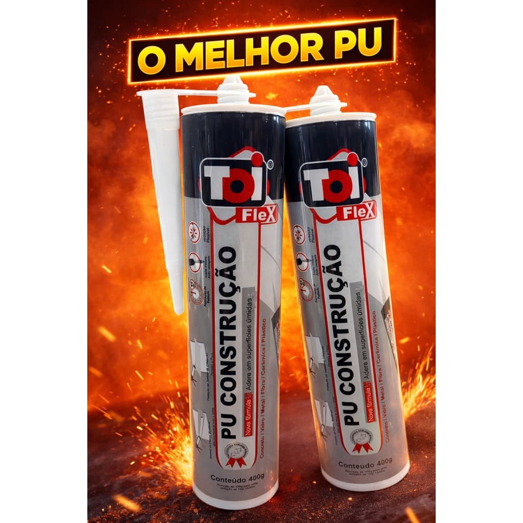 KIT COM 2 PU 40 CINZA CONSTRUÇÃO TRINCAS VEDACAO BOX JANELAS CALHAS E AUTOMOTIVO