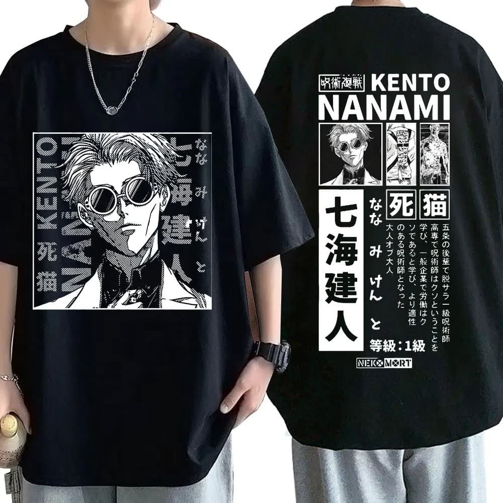 Camiseta Básica Unissex Kento Nanami Jujutsu Kaisen Sorceress ENVIO RAPIDO G1-G3