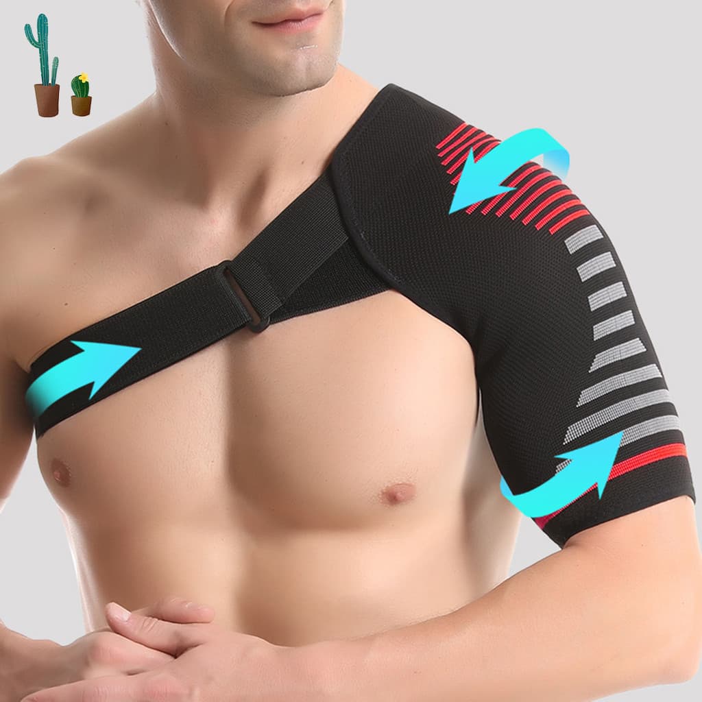Alça De Suporte De Ombro Esportiva De Malha , Cinta Único Para Fitness , Protetor De Junta De Compressão De Faixa Elásti