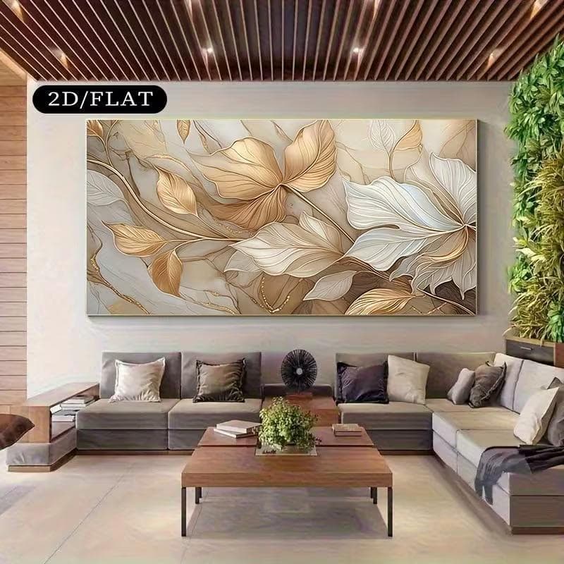Quadro Decorativo Flores Folhas de Outono