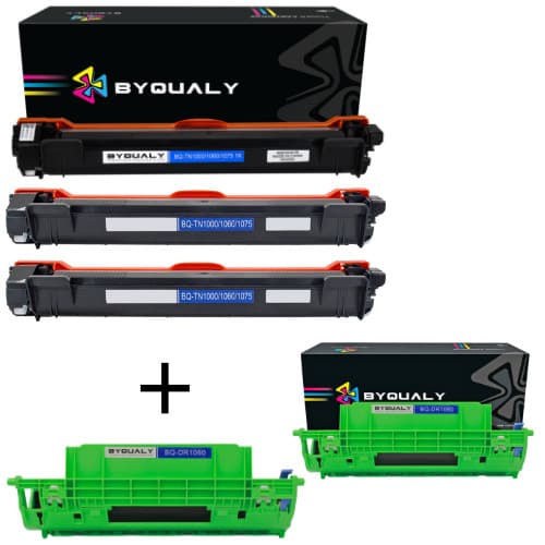 3x Toner Compativel Brother Tn1060 + 2x Fotocondutor Dr1060 Tn1000 TN1030 Hl1112 Hl1202 1212w 1210w