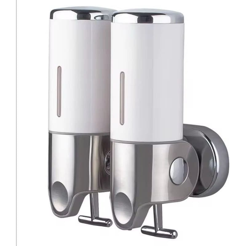 2 dispenser Shampoo Manual Parede Banho Porta Sabonete Álcool