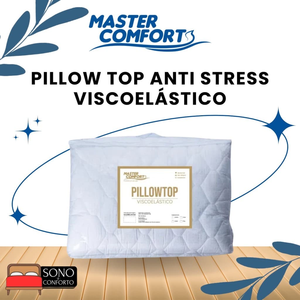 6cm - Pillow Top Viscoelástico Nasa Master Comfort