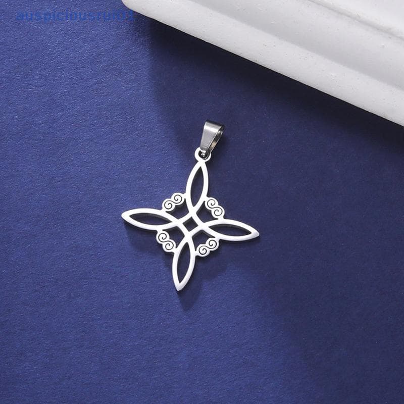 Pingente De Nó De Bruxa , Aço Inoxidável , Nós Celtas , Amuletos Para Fazer Joias , Acessórios DIY , Amuleto De Bruxaria